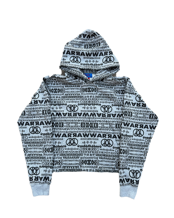 "protest" hoodie (grey)