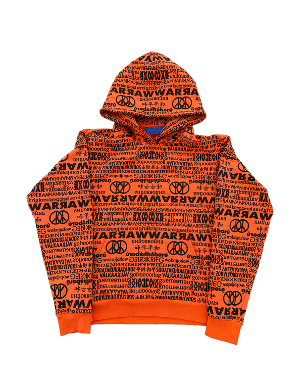"protest" hoodie (orange)